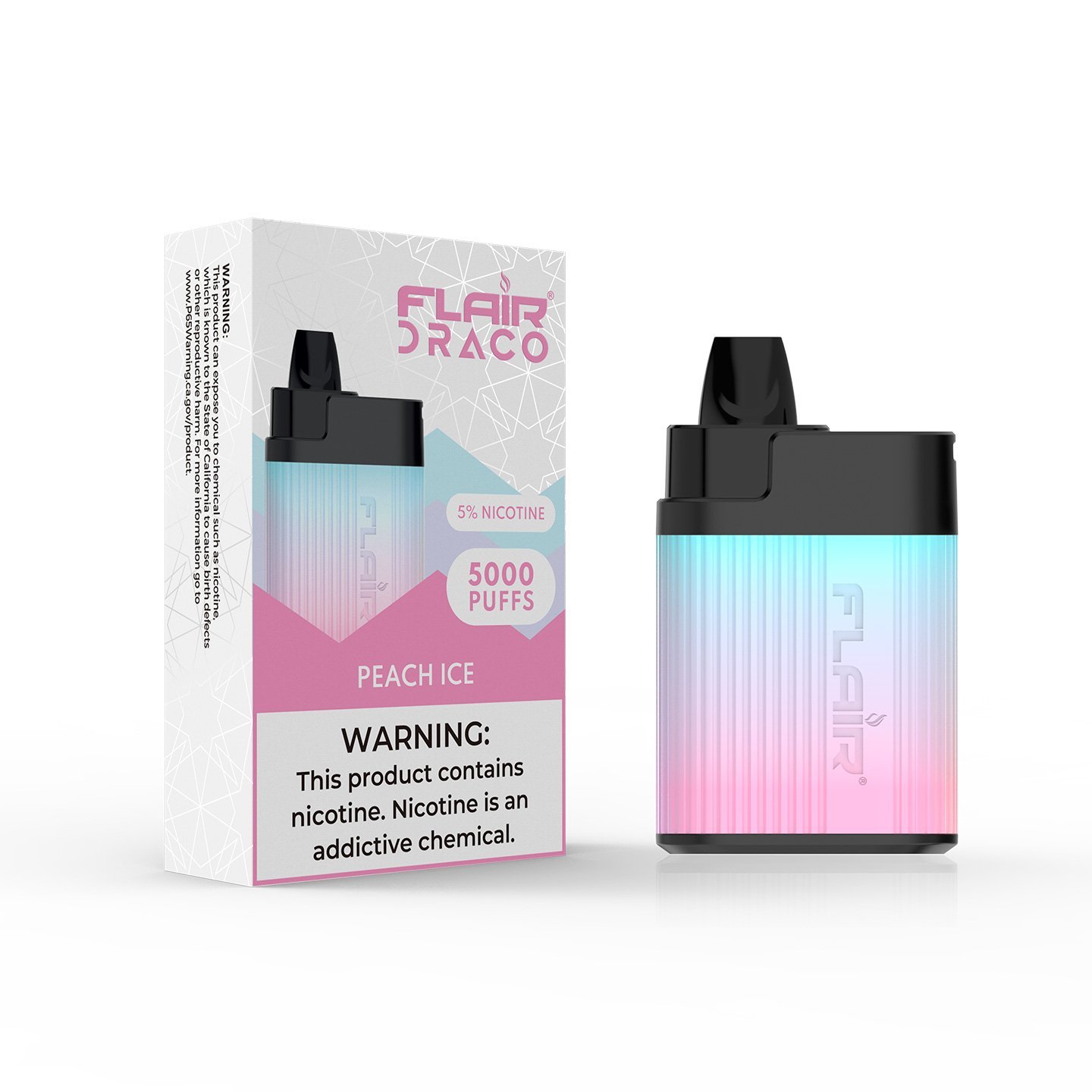 Flair Draco Disposable Device (Peach Ice - 5000 Puffs)