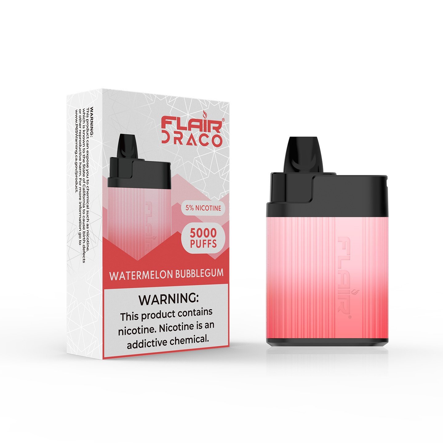 Flair Draco Disposable Device (Watermelon Bubblegum - 5000 Puffs)