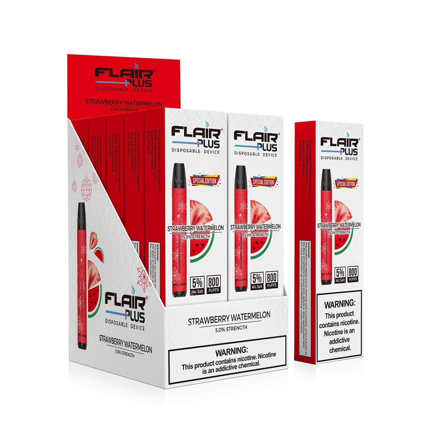 Flair Plus Disposable Devices (Strawberry Watermelon - 800 Puffs ...
