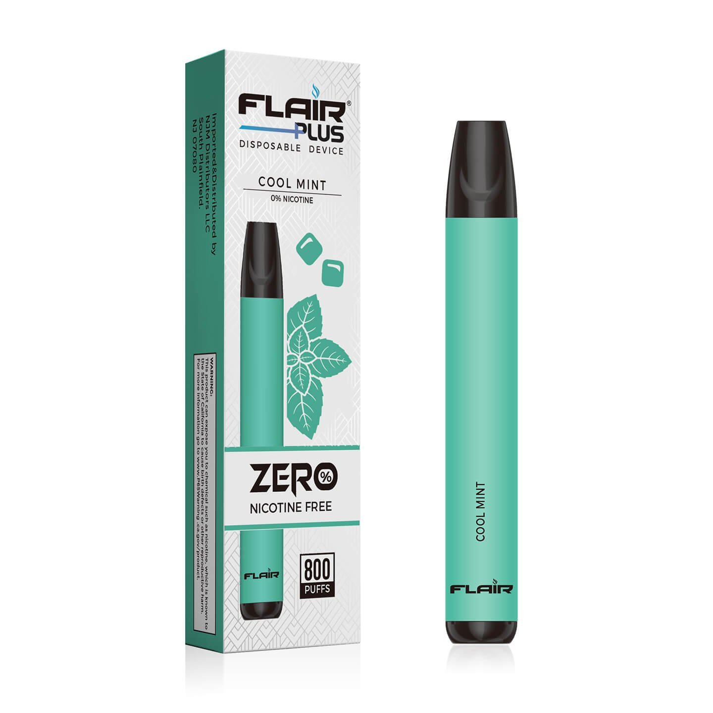Flair Plus Disposable Devices Zero Nicotine (Cool Mint)