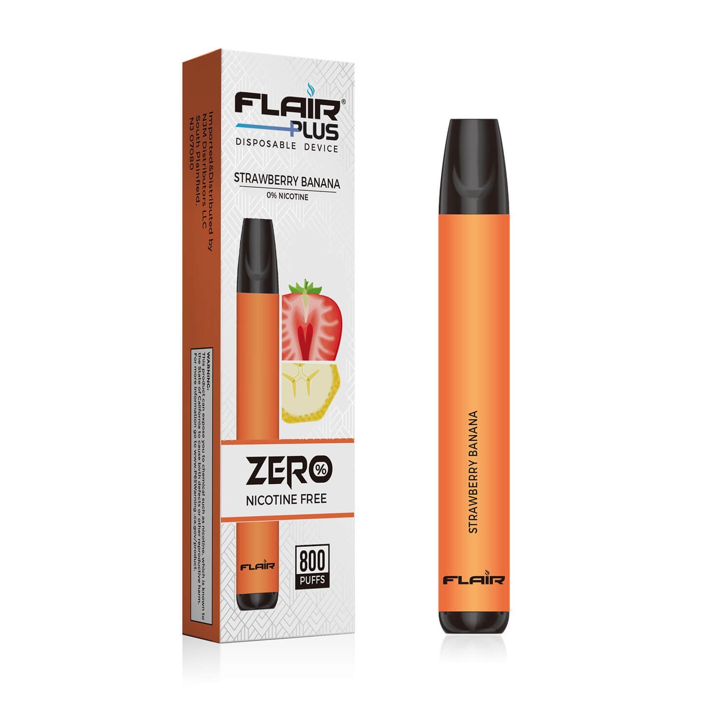 Flair Plus Disposable Devices Zero Nicotine (Strawberry Banana)