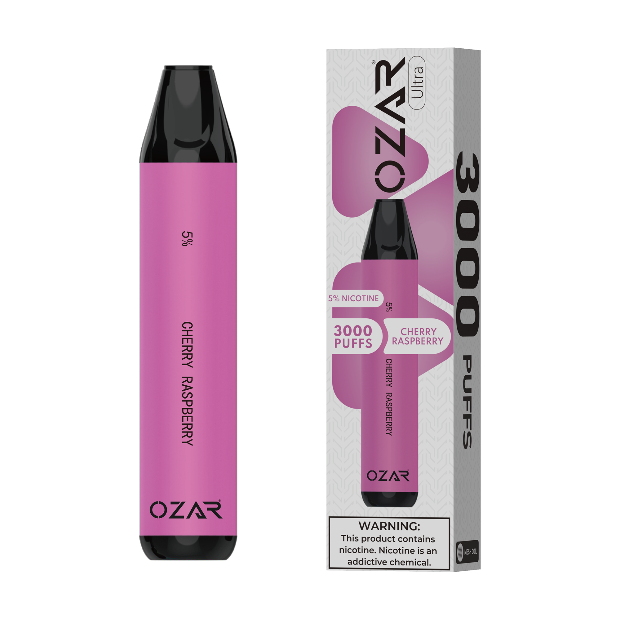 Ozar Ultra Disposable Vape Cherry Raspberry 3000 Puffs